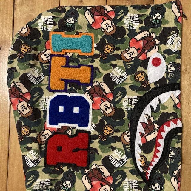 Bape BAPE × Disney Ralph Milo Shark Full Zip Hoodie ABC CAMO APE Size US XXL / EU 58 / 5 - 6 Thumbnail