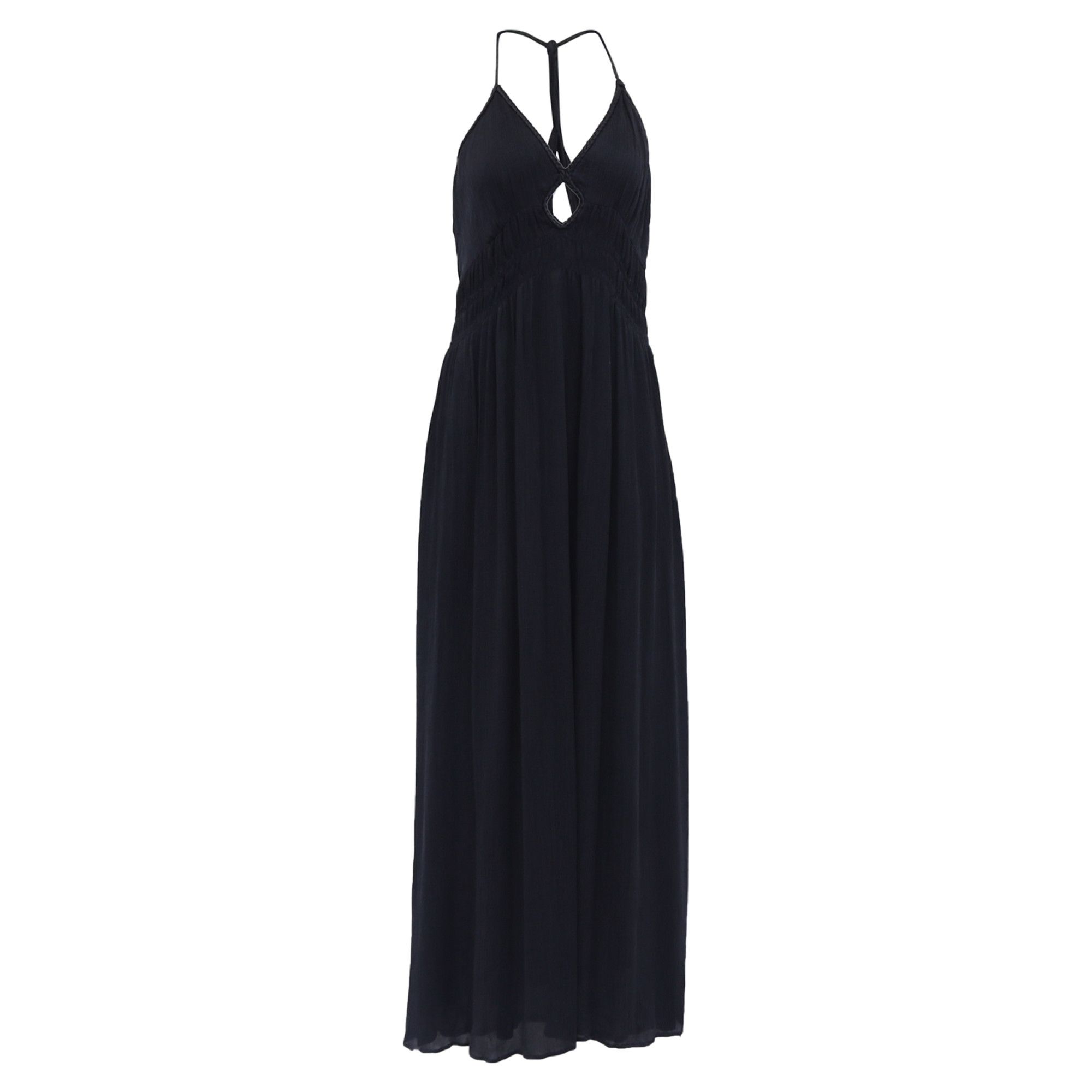 ba&sh Ba&Sh Cha Cutout Maxi Dress in Black Cupro Size XS / US 0-2 / IT 36-38 - 1 Thumbnail