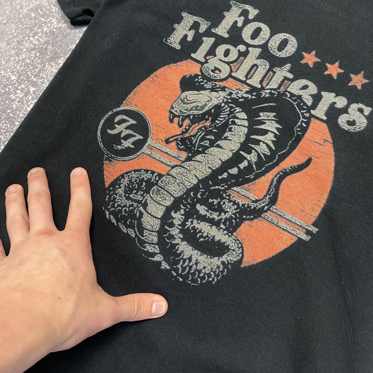 Band Tees Vintage Foo Fighters Big Snake logo 90’s rock band tee Size US M / EU 48-50 / 2 - 4 Thumbnail