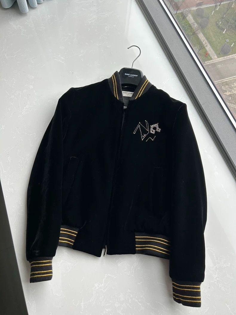 Saint Laurent Paris Saint Laurent Paris 19 FW velour radio jacket 2505-Nextarro Size US XS / EU 42 / 0 - 1 Thumbnail