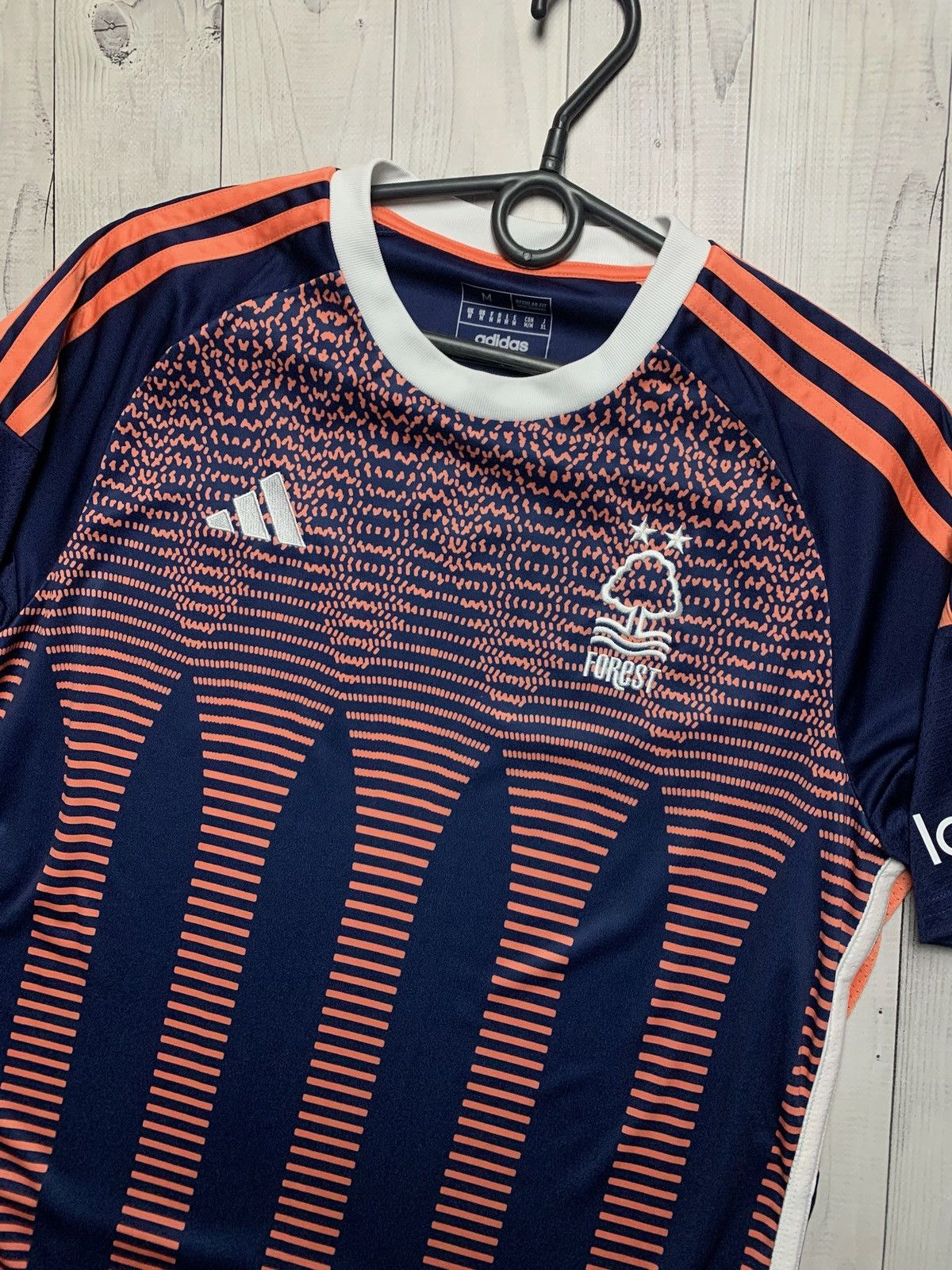 Adidas × Vintage Adidas Forest soccer jersey size M away navy rare Size US M / EU 48-50 / 2 - 2 Thumbnail