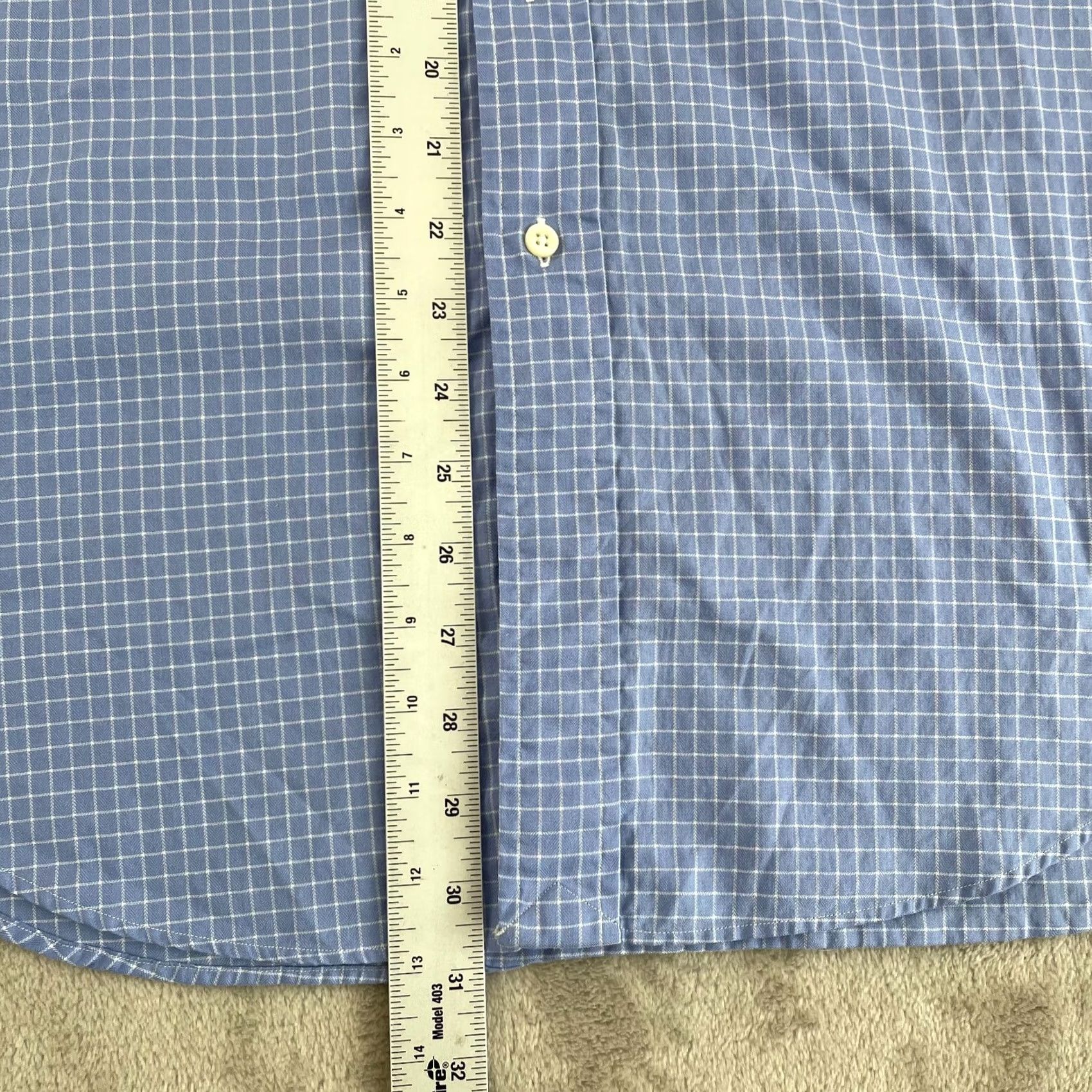 Polo Ralph Lauren Polo Ralph Lauren Shirt Men 16.5 34-35 Large Blue Check Yarmouth Preppy Pony Size US L / EU 52-54 / 3 - 6 Thumbnail