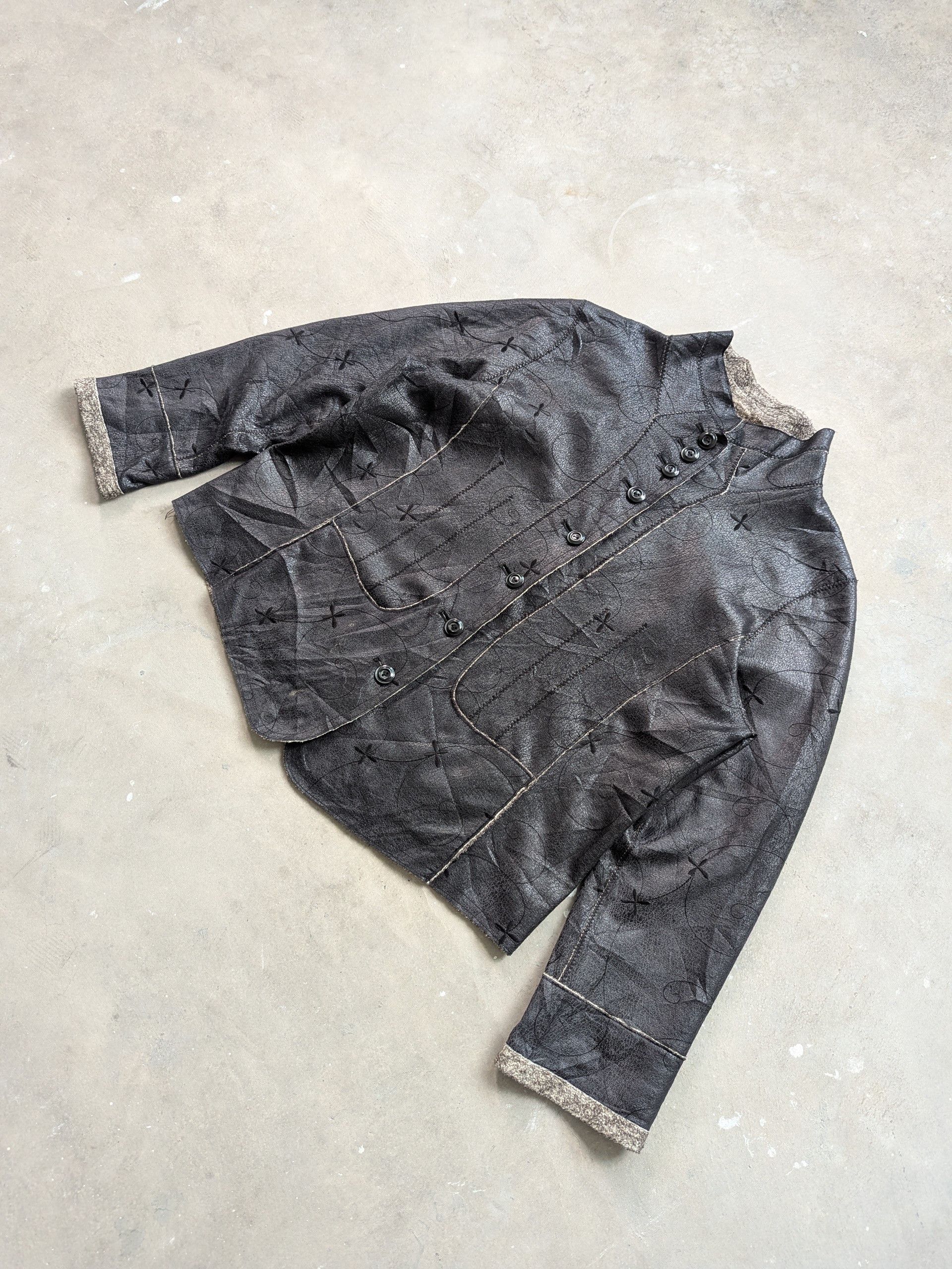 Japanese Brand × Vintage Vintage Black Jacket Patches Lining Fleece Size M / US 6-8 / IT 42-44 - 2 Thumbnail