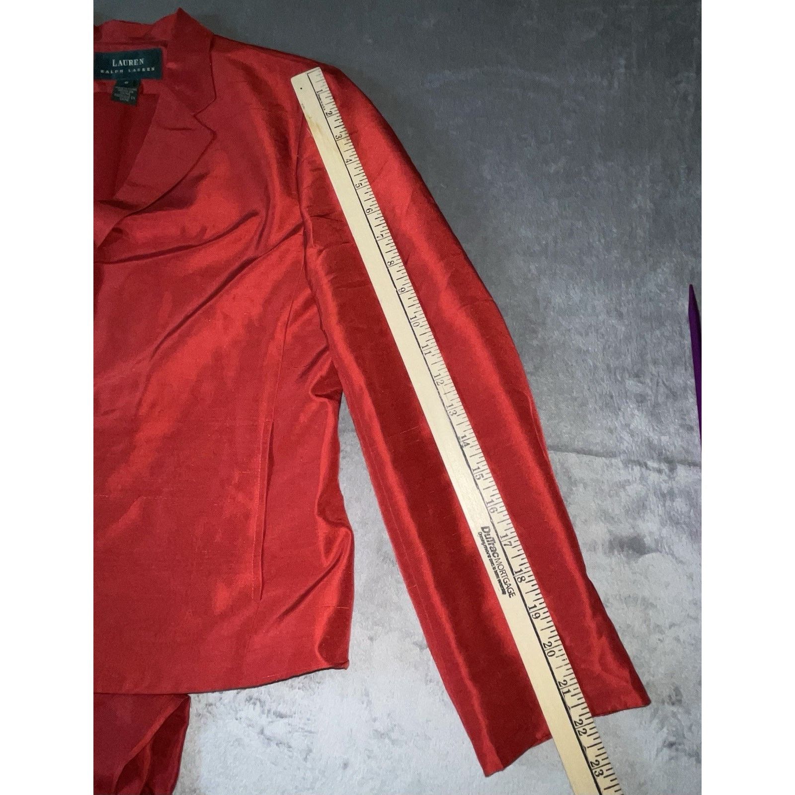 Lauren Ralph Lauren Lauren Ralph Lauren Silk Blazer & Pant Set Size 6 Red Size S / US 4 / IT 40 - 9 Thumbnail