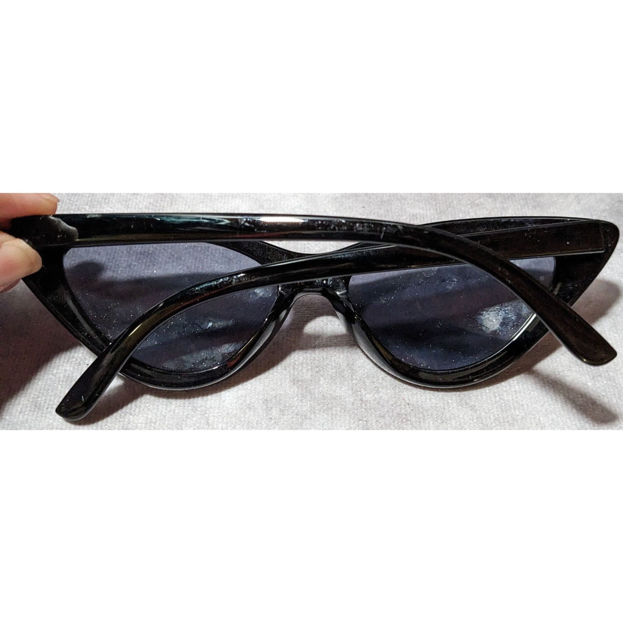 Other Sojos Gothic Vampire Slim Black Cateye Sunglasses Size ONE SIZE - 6 Thumbnail