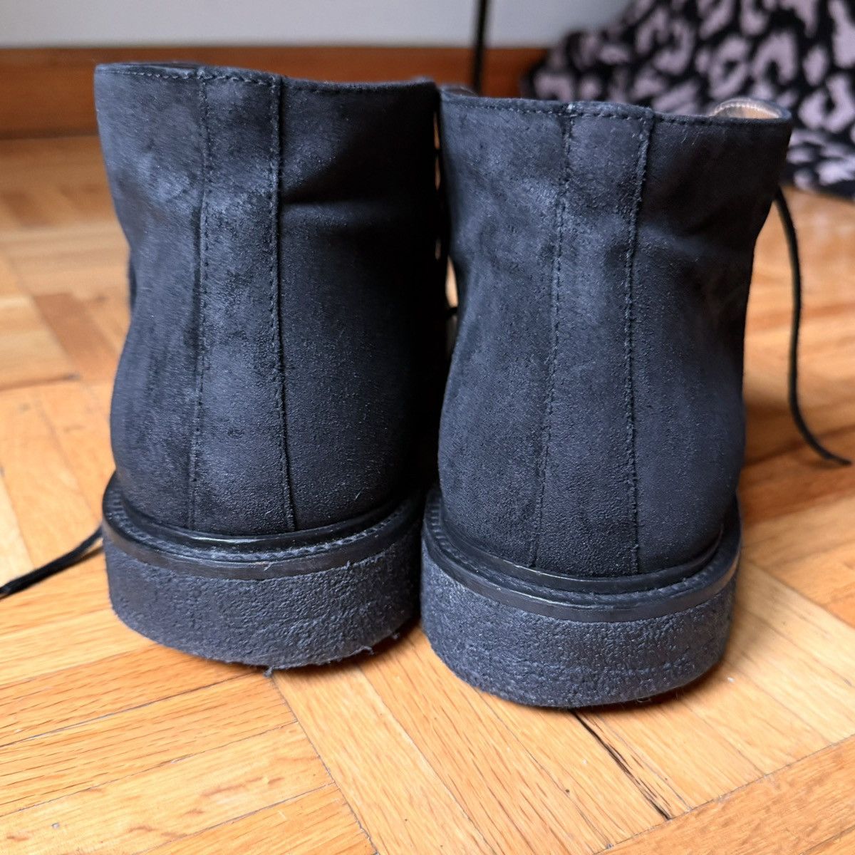 Sandro Sandro Paris black avantgarde painted leather Shoes size 42 Size US 9 / EU 42 - 5 Thumbnail