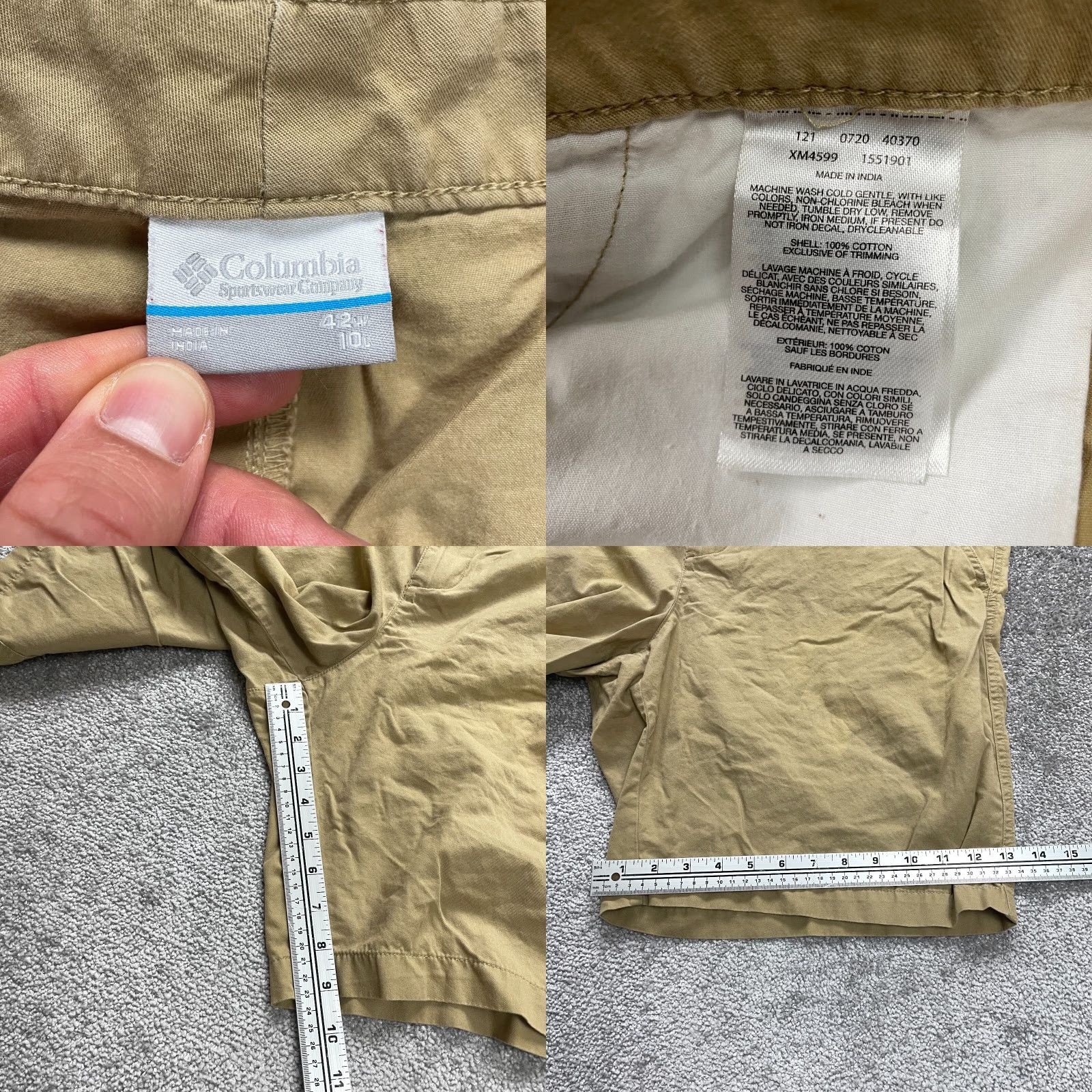 Vintage VINTAGE Columbia Cargo Shorts Men 42 Brown Cotton Casual Outdoor Travel 44x9 Size US 42 / EU 58 - 8 Thumbnail