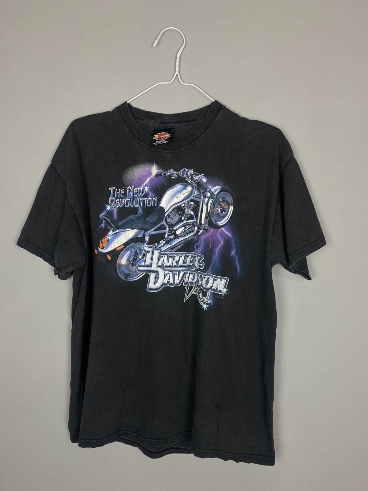 Harley Davidson Harley Davidson T Shirt 2001 The New Revolution Men's Black Size US L / EU 52-54 / 3 - 2 Thumbnail