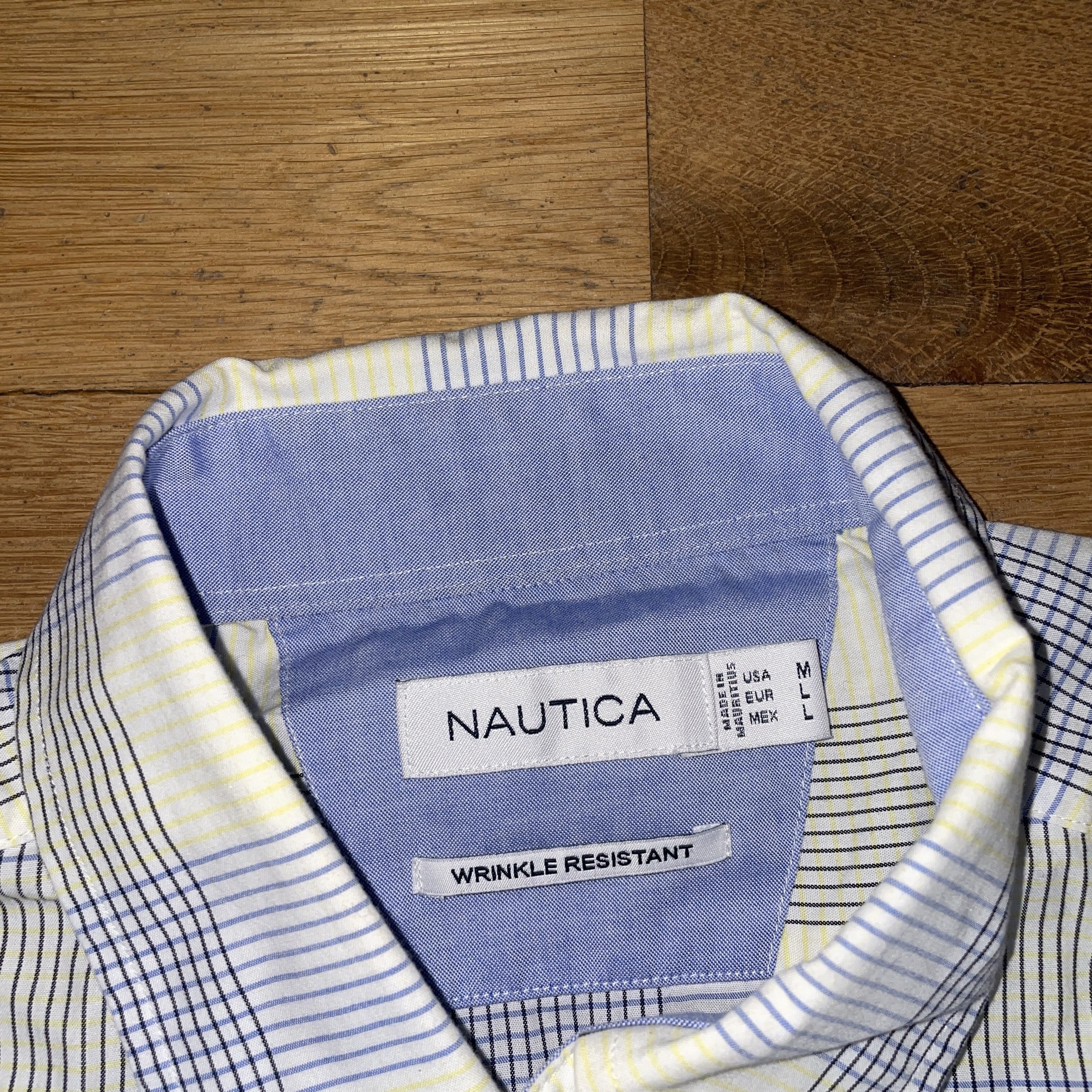 Nautica Nautica Men's Fashionable Shirt Elegant Cotton Size L - New Size US L / EU 52-54 / 3 - 2 Thumbnail