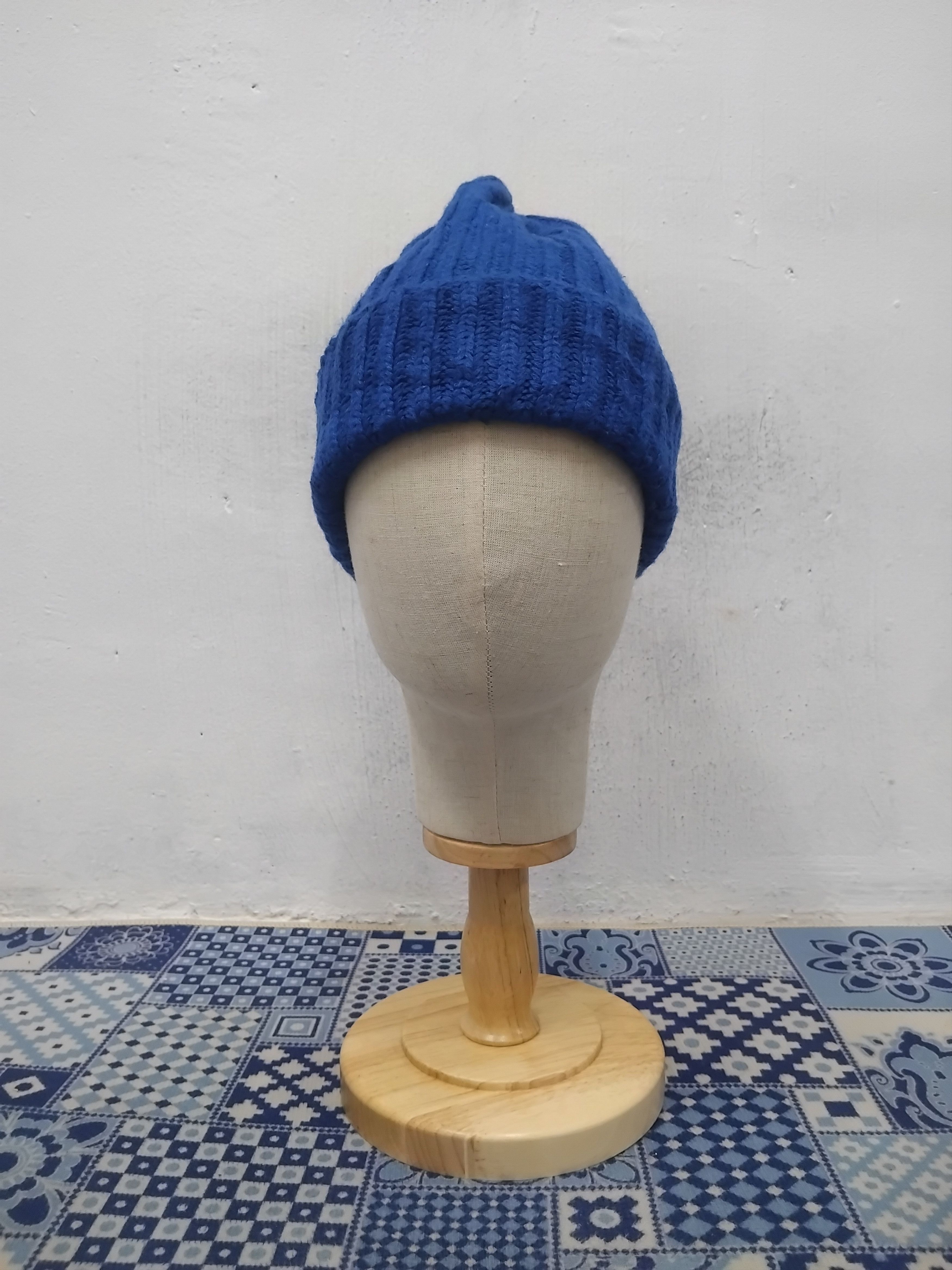 Japanese Brand 💥Uniqlo Japanese blue colour beanie hat Size ONE SIZE - 3 Thumbnail