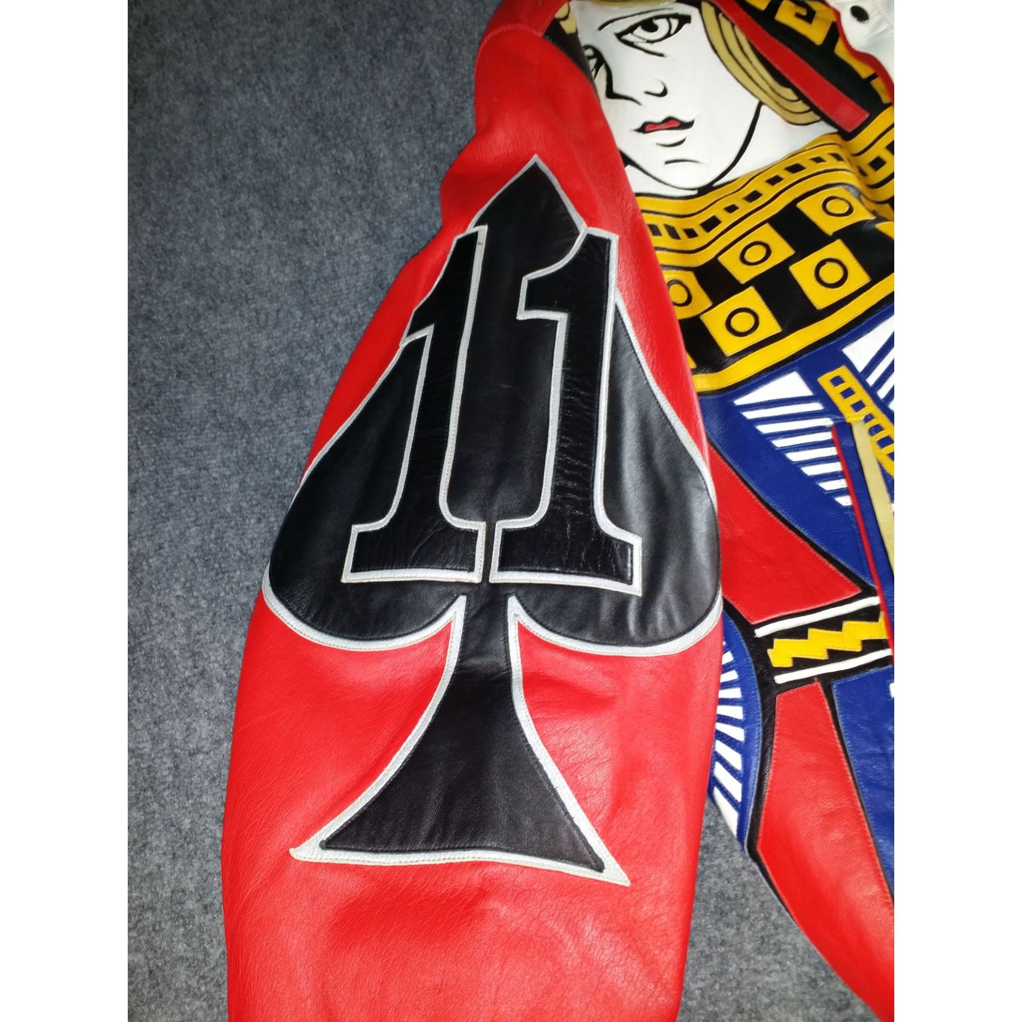 Vintage Vintage Rare 1990s Detroit Casino Gambling Leather Jacket Me Size US XL / EU 56 / 4 - 5 Thumbnail