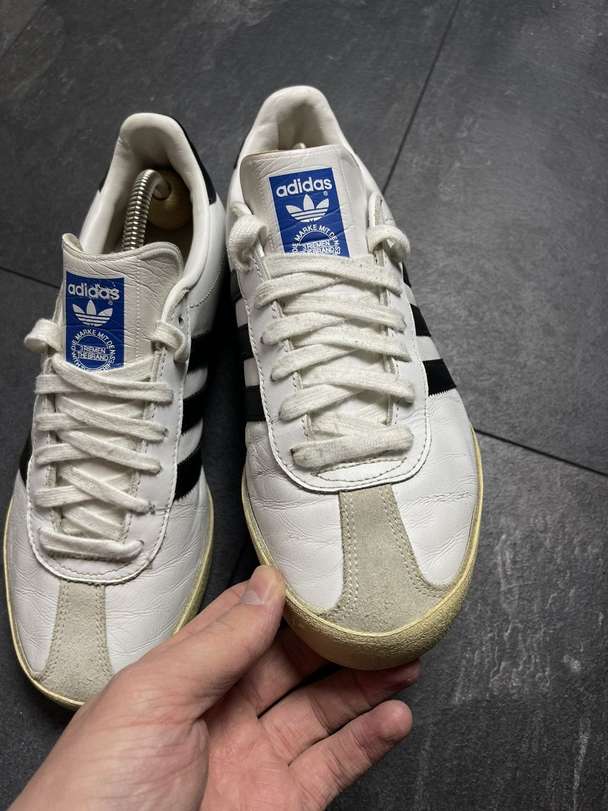 Adidas × Vintage Vintage adidas bamba low top sneakers Size US 7 / EU 40 - 6 Thumbnail