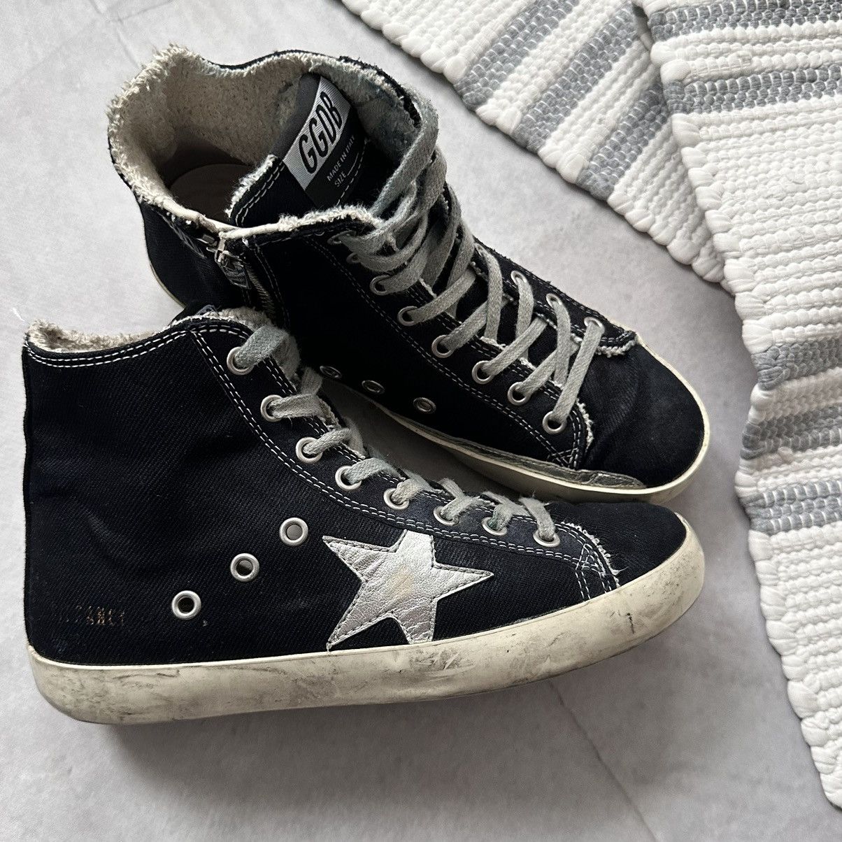 Golden Goose Golden Goose GGDB Francy High Top Sneakers Shoes Size US 6 / IT 36 - 2 Thumbnail