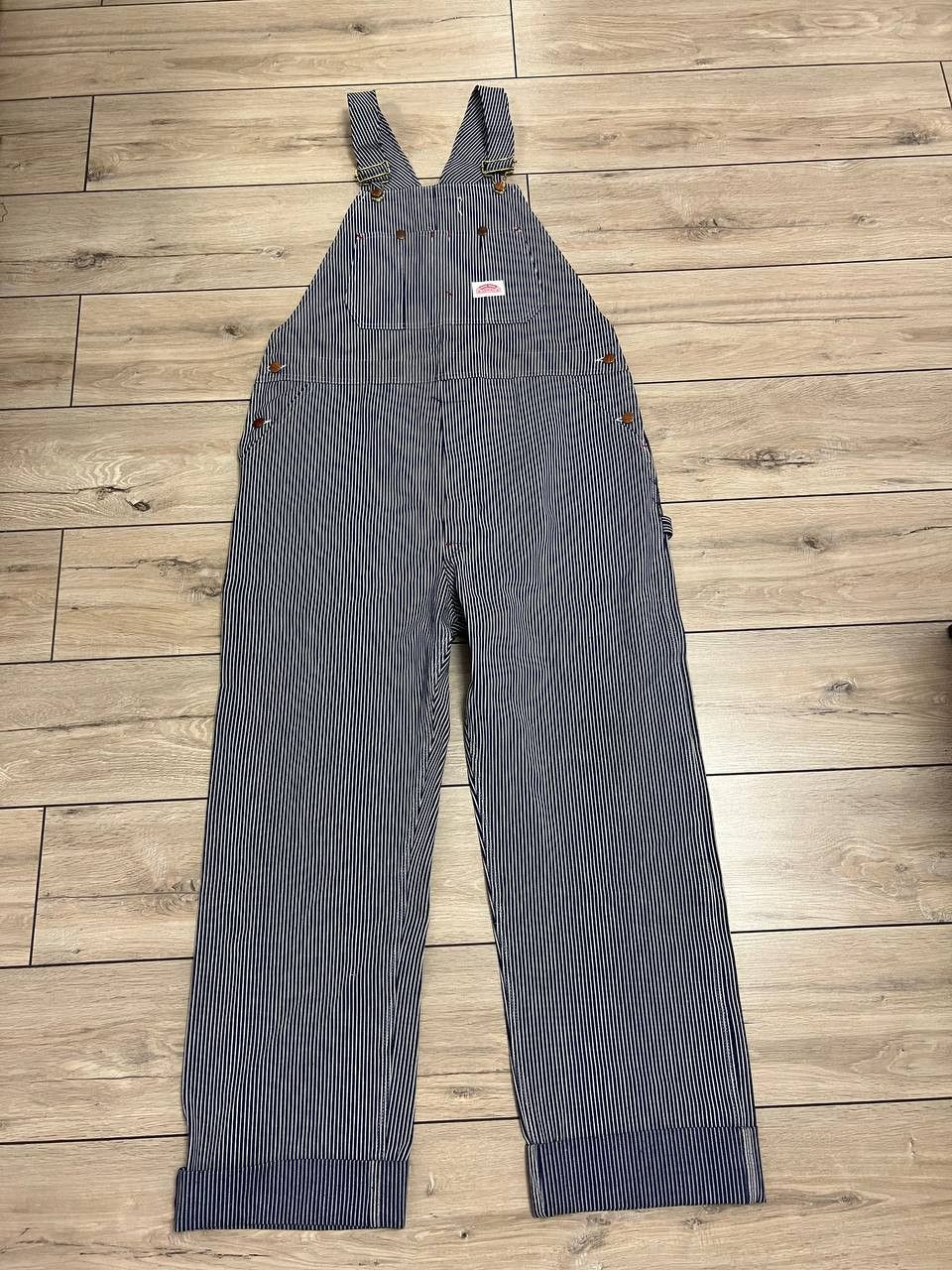 Other Vintage Round House Hickory Stripe Denim Overalls USA 40x34 Size US 40 / EU 56 - 12 Thumbnail