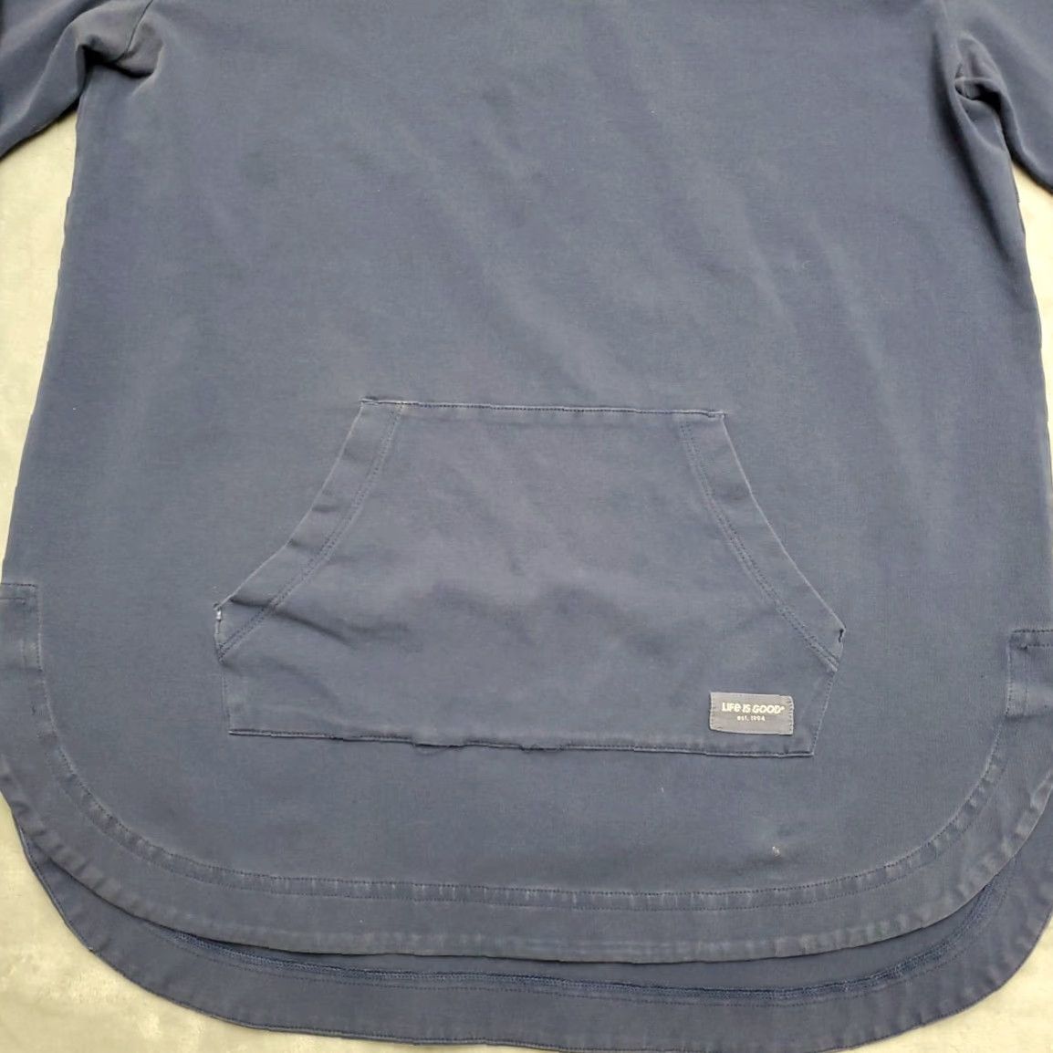 Life is Good VINTAGE Life is Good Hoodie Women M Blue Crusher Flex 4 Way Performance Optimist Outdoor Shirt Womens M Blue Logo Pattern Solid Hoodie Size M / US 6-8 / IT 42-44 - 2 Thumbnail