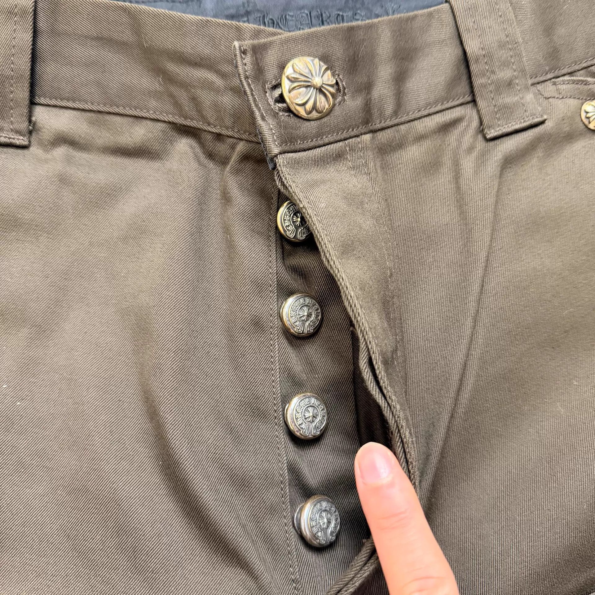 Chrome Hearts Chrome Hearts Deep Brown Lumberjack 36 (Near New, 1 Spot) Size US 36 / EU 52 - 3 Thumbnail
