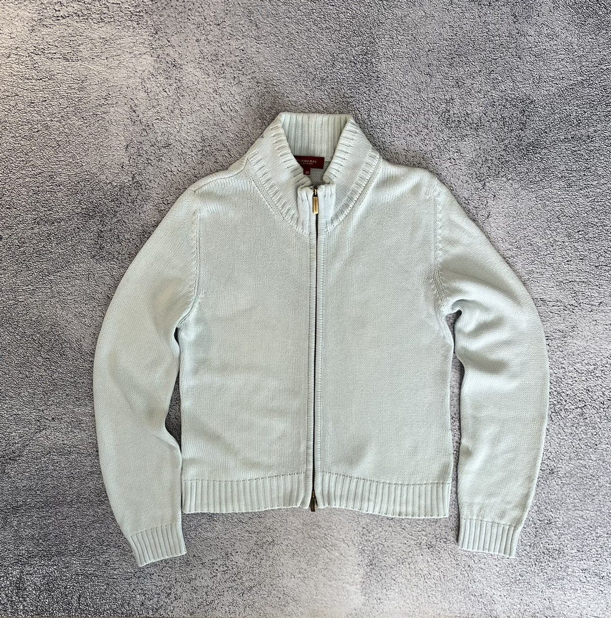 BURBERRY LONDON wool knit チェスターコート 38 バーバリー ロンドン