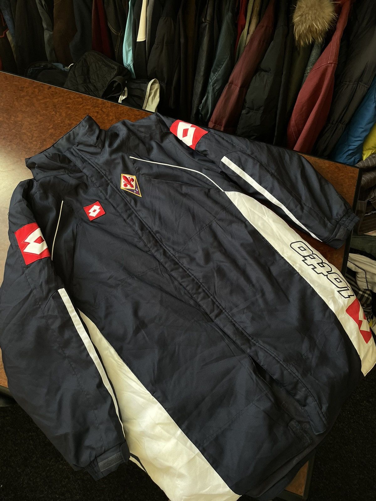 Lotto Sport Vintage Lotto Fiorentina Florence Jersey track jacket TOYOTA Size US XXL / EU 58 / 5 - 1 Thumbnail