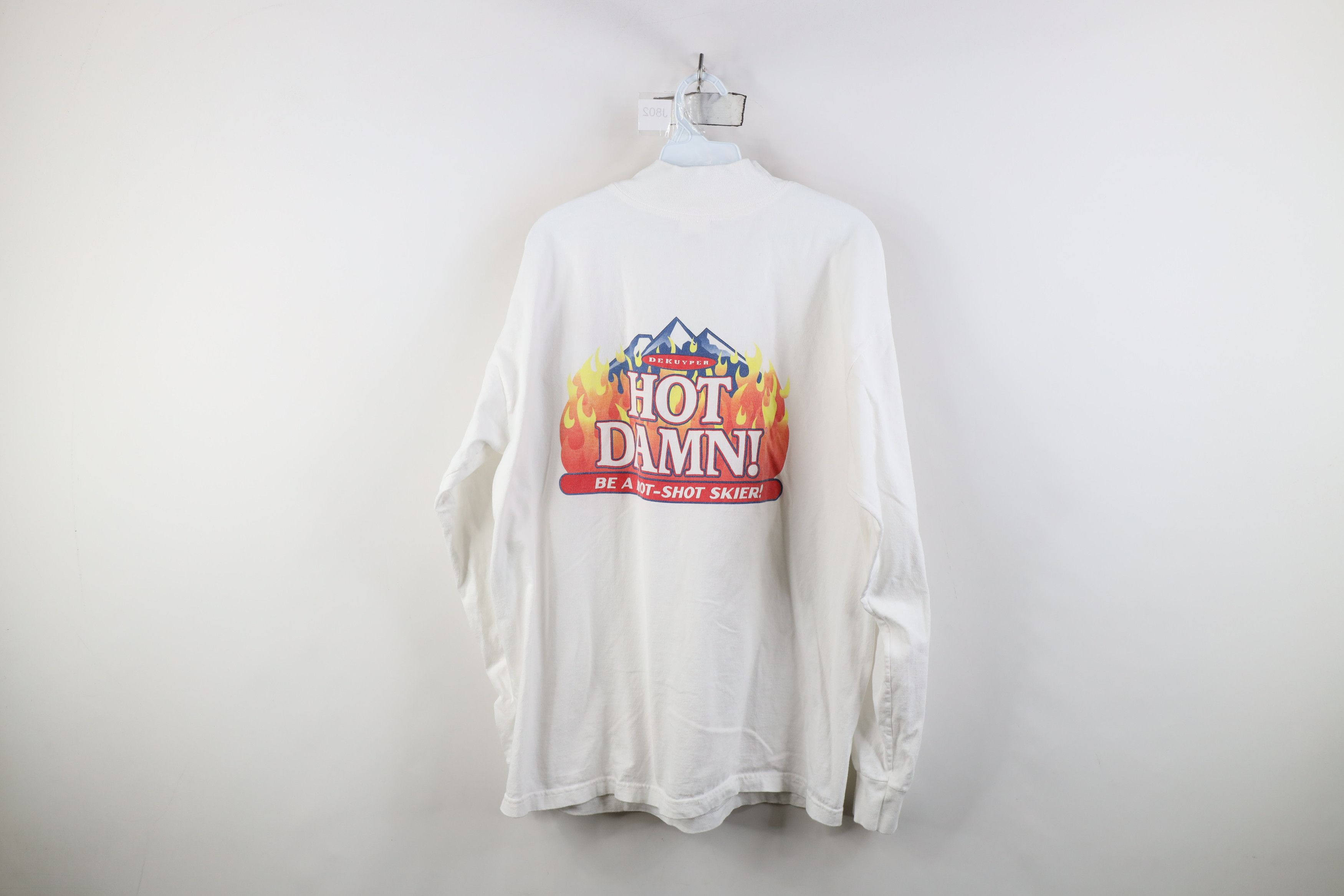 Vintage Vintage 90s Streetwear Mock Neck Long Sleeve T-Shirt USA Size US XL / EU 56 / 4 - 9 Thumbnail