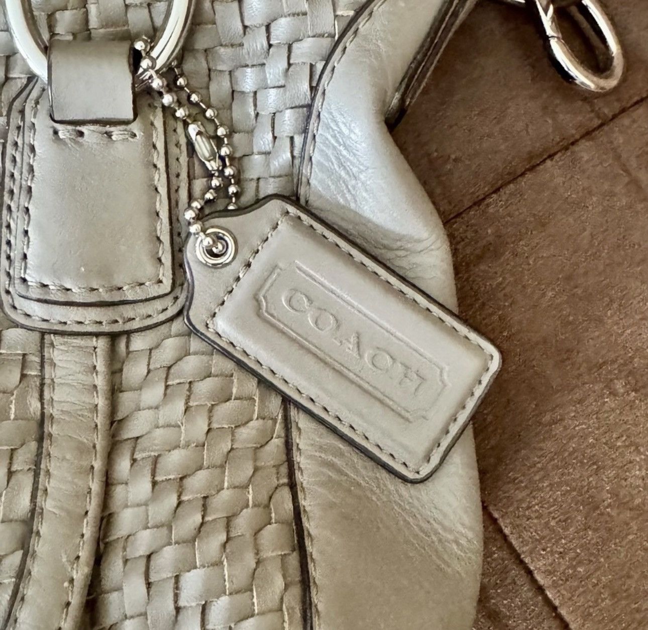 Coach COACH Kristin woven leather shoulder bag Size ONE SIZE - 8 Thumbnail