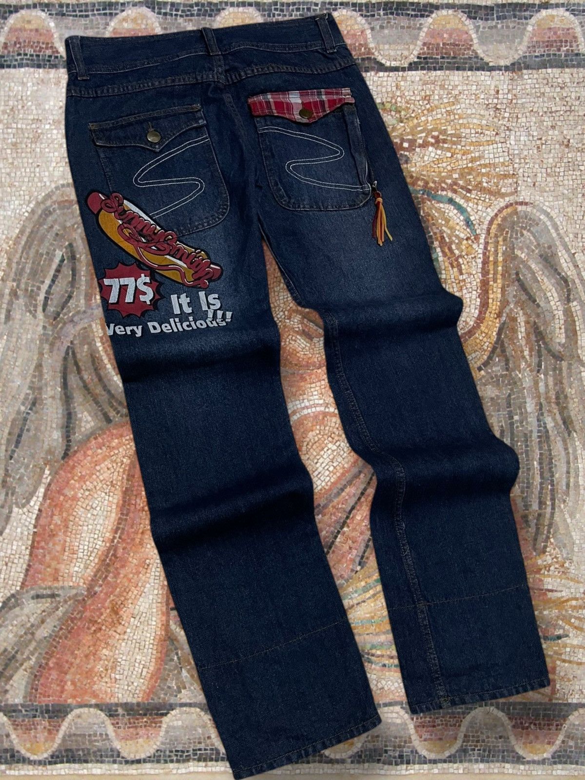 Hysteric Glamour Vintate Og 1990s Japan Designer Sunny Smith Patchwork Grunge Size US 32 / EU 48 - 11 Thumbnail