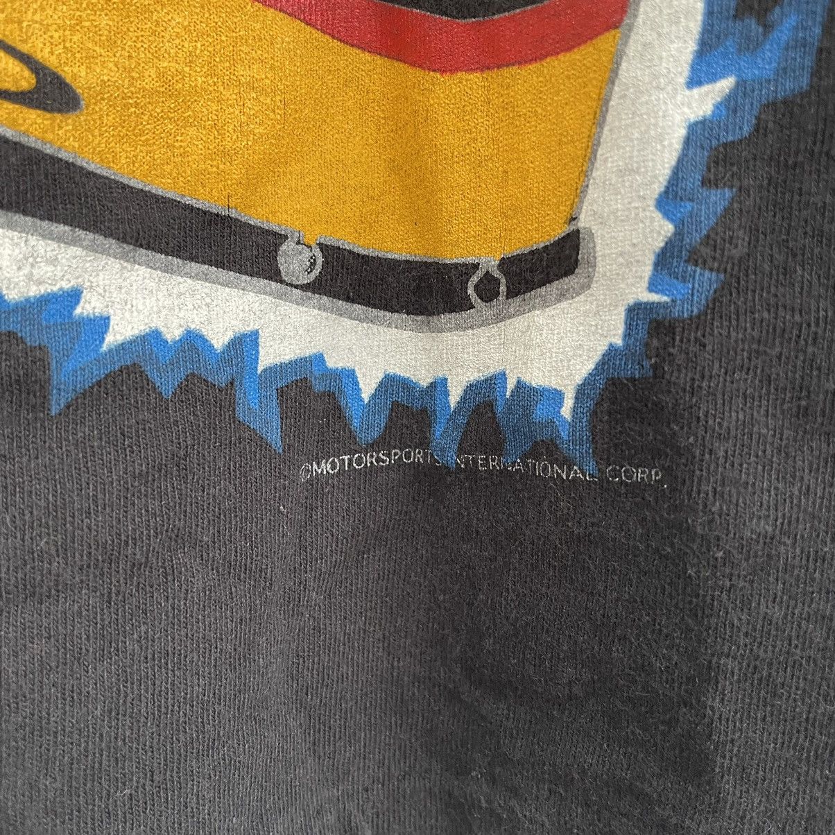 NASCAR × Vintage Vintage 90s Nascar feel the thunder all over print tshirt Size US L / EU 52-54 / 3 - 3 Thumbnail