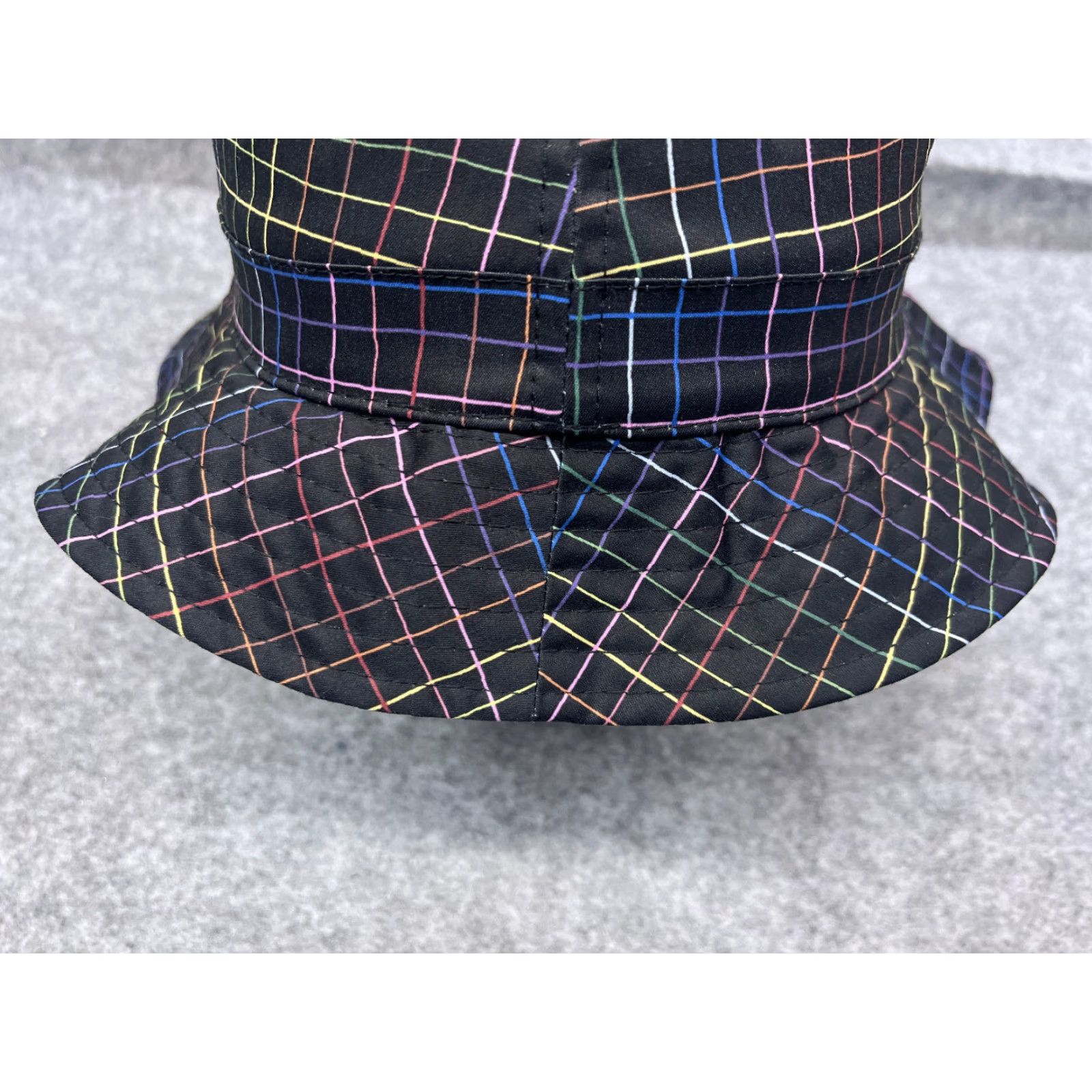 Vintage Target Bucket Hat Adult One Size Black 100% Polyester Pinstripe Beach Camp Hat/Caps Travel Outdoor Lightweight Unisex Adults Size ONE SIZE - 3 Thumbnail