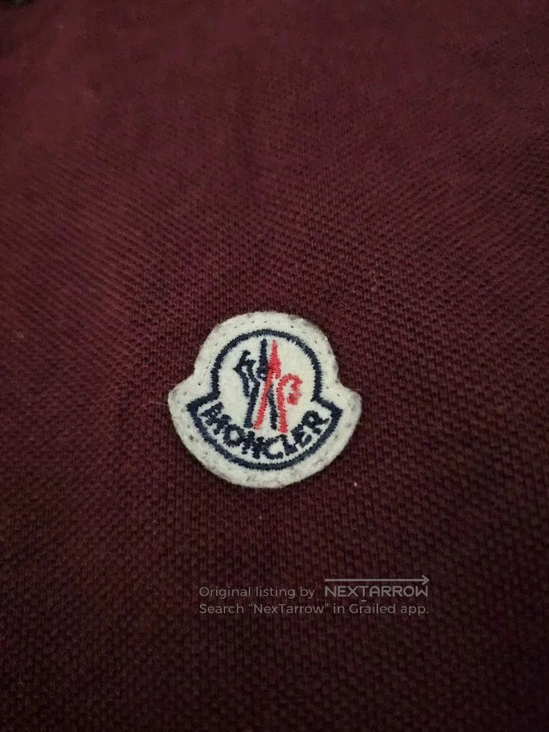 Moncler Moncler Men's Burgundy Long Sleeve Polo. Size US L / EU 52-54 / 3 - 3 Thumbnail