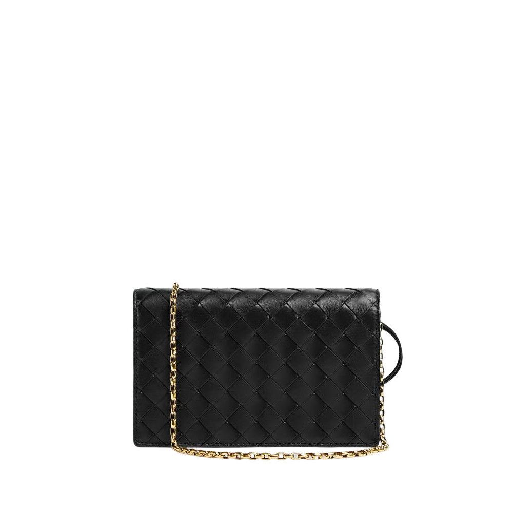Bottega Veneta BOTTEGA VENETA $2600 Black Andiamo On Chain Pouch New Size ONE SIZE - 3 Thumbnail