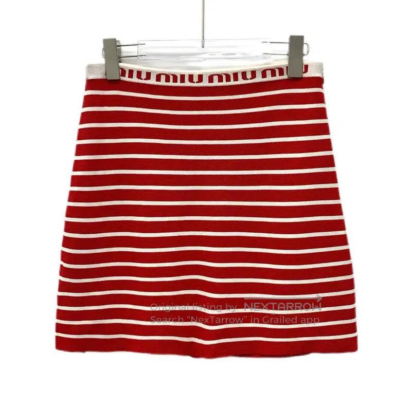Miu Miu Miu Miu Colorful Striped A-Line Skirt . Size 23" - 1 Thumbnail