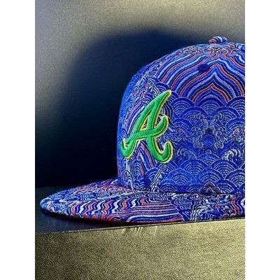 New Era Atlanta Braves Silk Road 59FIFTY Hat Russet Sunset 2000 ASG Size ONE SIZE - 5 Thumbnail