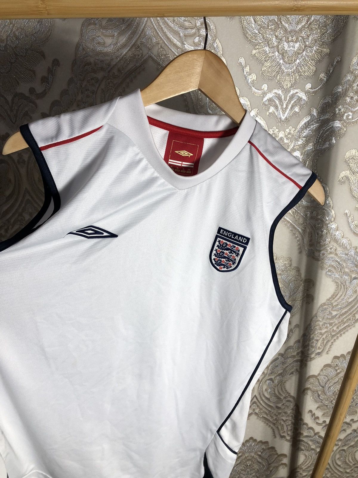 Vintage VERY RARE ENGLAND MANCHESTER RETRO SOCCER JERSEY Y2K 90s Size US XL / EU 56 / 4 - 3 Thumbnail