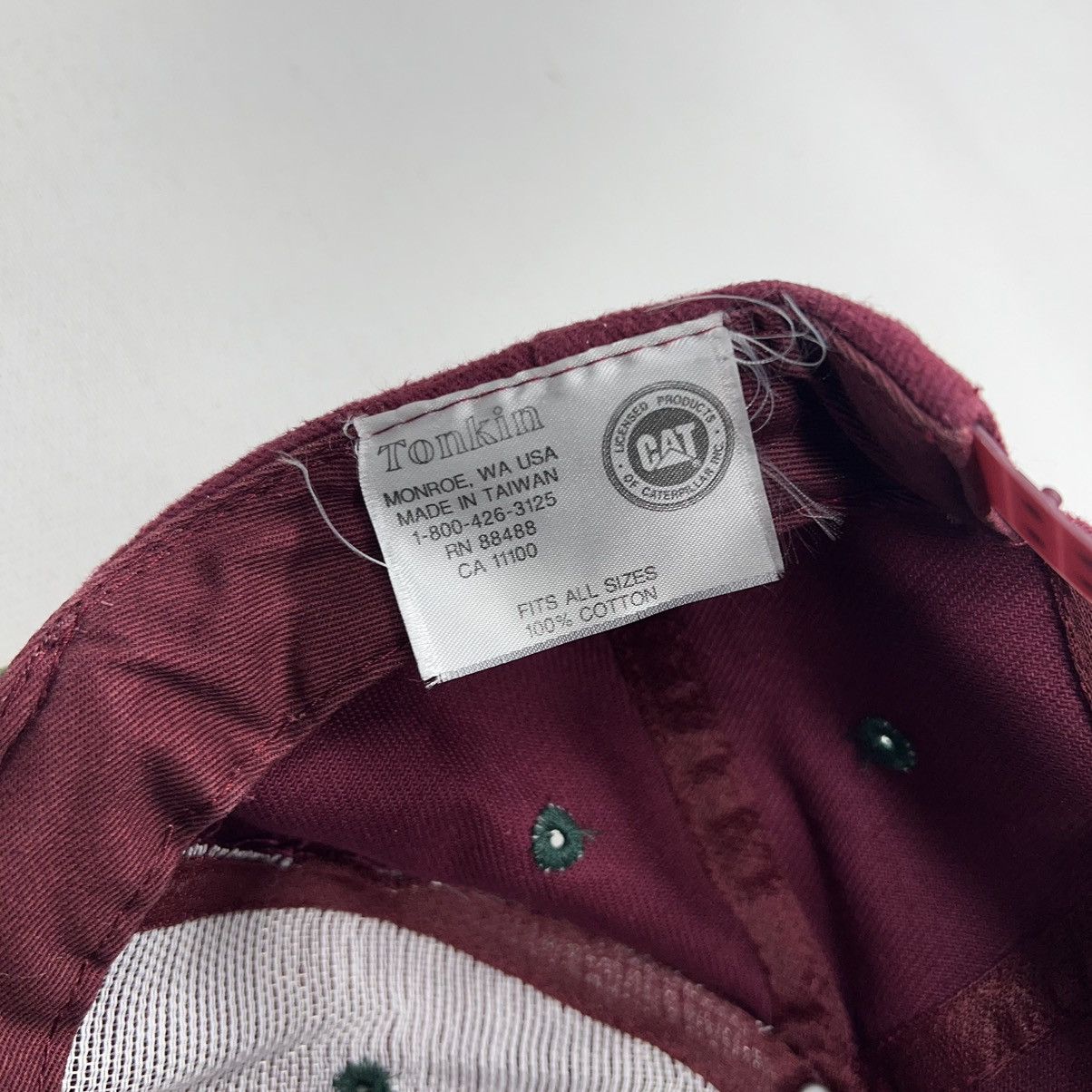Caterpillar × Vintage Cat Caterpillar Hat Cap Red Green Snap Back Embroidered Size ONE SIZE - 10 Thumbnail
