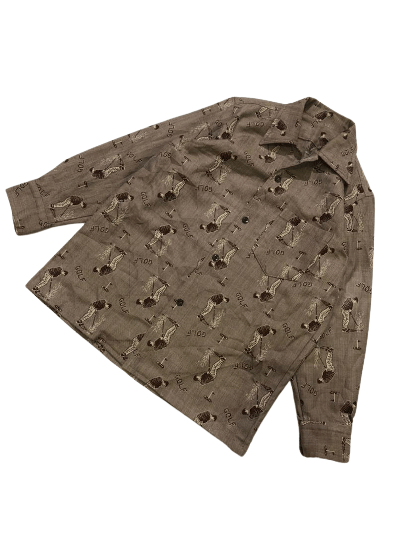 Vintage Vintage All Over Print Golf button-ups shirt Size US S / EU 44-46 / 1 - 1 Thumbnail