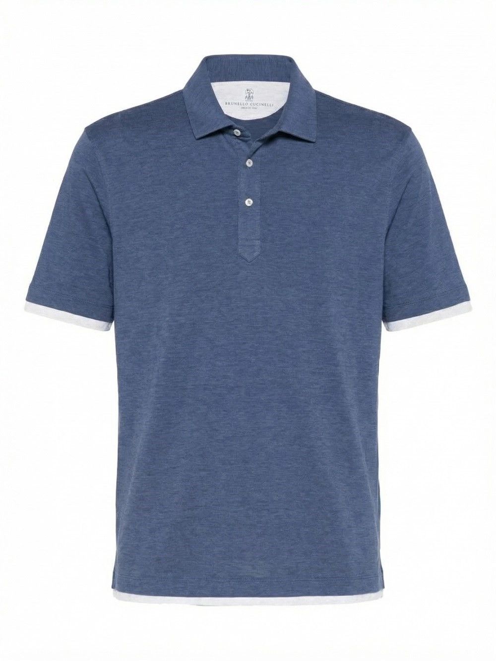 Brunello Cucinelli Short Sleeve Polo Shirt with Faux-Layering Size US XL / EU 56 / 4 - 1 Thumbnail