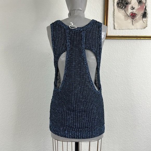 Handmade SI-IAE Knit Marled Racerback Cut Out Tank Size S / US 4 / IT 40 - 1 Thumbnail