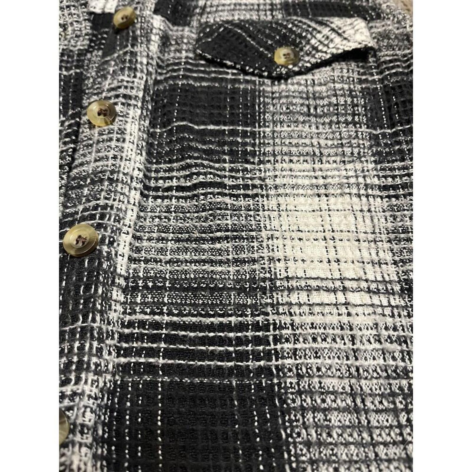 Other Just Class Black & White Plaid Cropped Vest Size S / US 4 / IT 40 - 6 Thumbnail