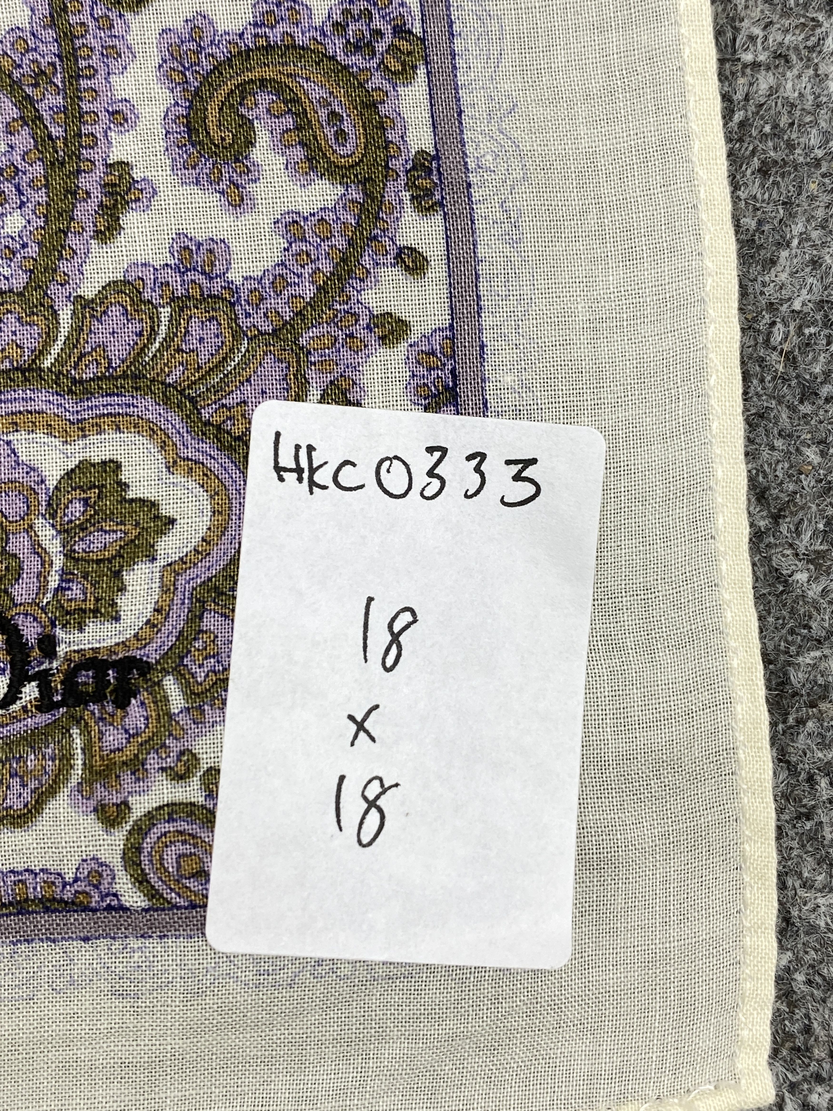 Christian Dior Monsieur × Vintage Christian Dior Bandana / Handkerchief / Neckerchief HKC0333 Size ONE SIZE - 7 Thumbnail