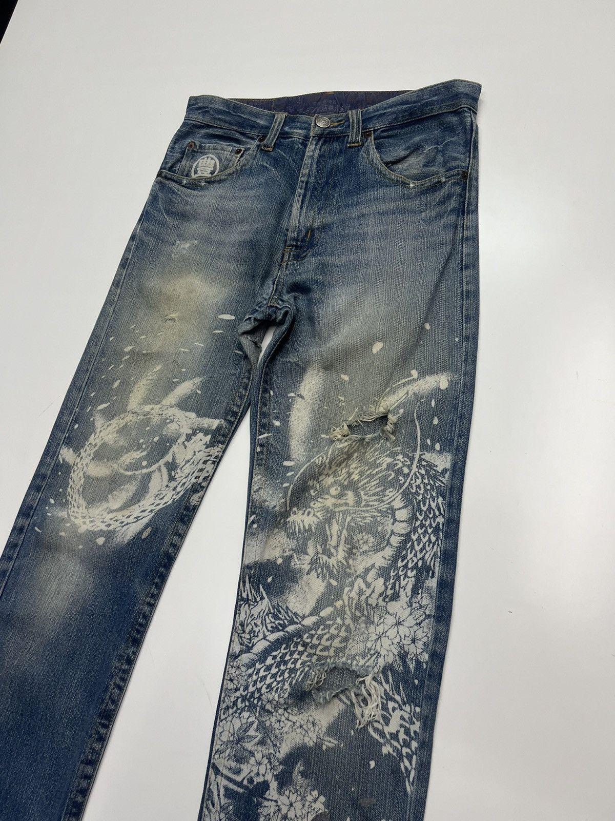 Vintage Vintage Denim Jeans Dragon Size 32 Size US 32 / EU 48 - 3 Thumbnail