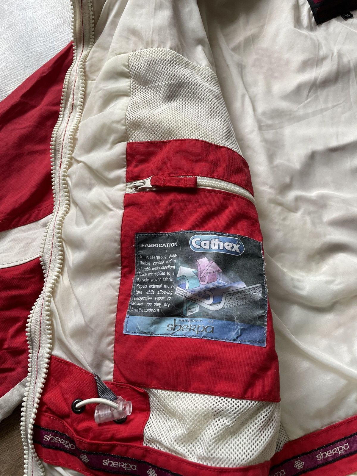 Other Vintage 90s Sherpa Women’s Ski Jacket Hooded Windbreaker Size M / US 6-8 / IT 42-44 - 18 Thumbnail