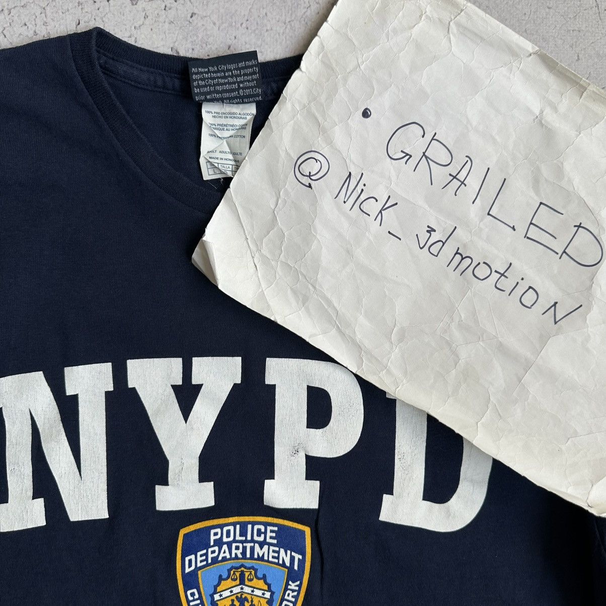 Vintage Vintage Y2K NYPD Tee Size US L / EU 52-54 / 3 - 7 Thumbnail
