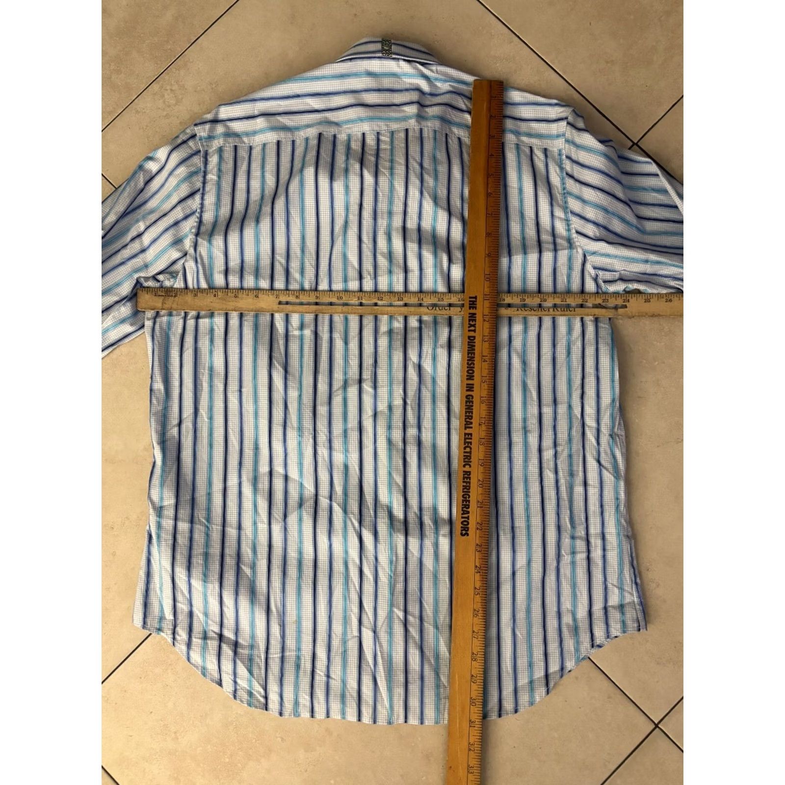 Robert Graham Robert Graham Shirt Button Up Long Sleeve Striped Flip Cuff Multicolor Mens Sz XL Size US XL / EU 56 / 4 - 7 Thumbnail