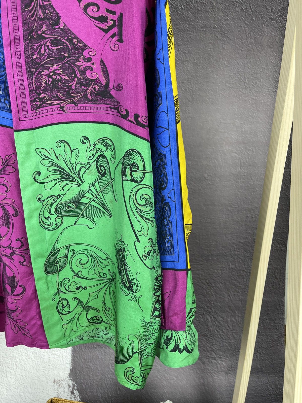 Versace Gianni Versace vintage 80s 90s colour block silk ls shirt Size US M / EU 48-50 / 2 - 6 Thumbnail