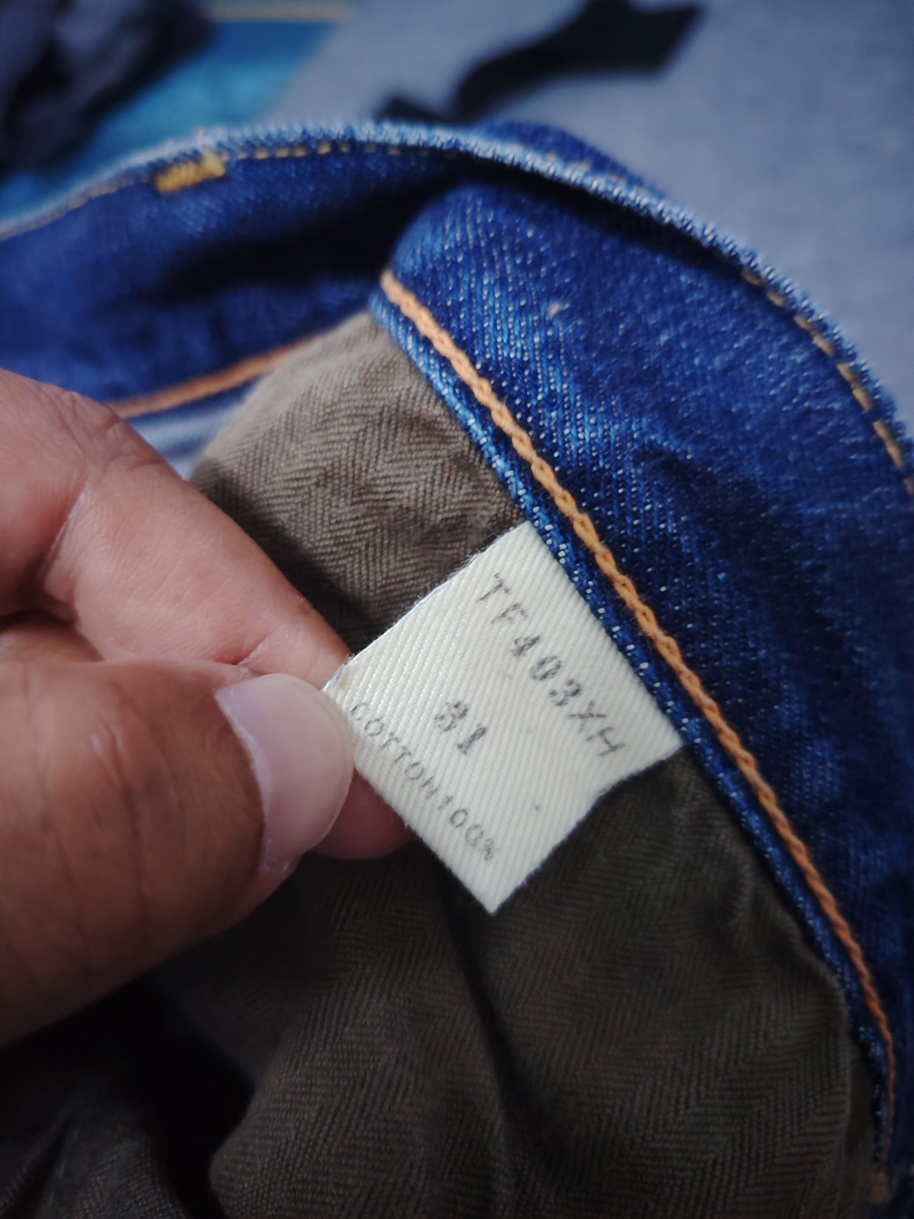 If Six Was Nine Vintage The Few MFG. Co Selvedge Redline Distressed Denim Size US 29 - 17 Thumbnail