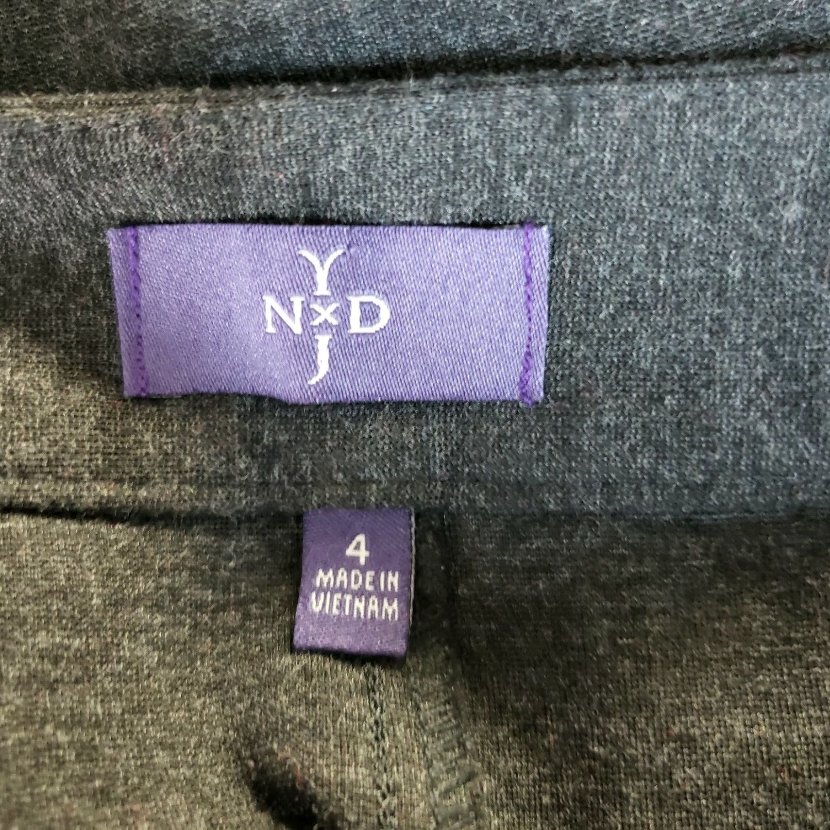 NYDJ NYDJ Womens Ponte Knit Bootcut Pants Sz 4 Charcoal Gray Mid Rise Pants Womens Size 27" / US 4 / IT 40 - 7 Thumbnail