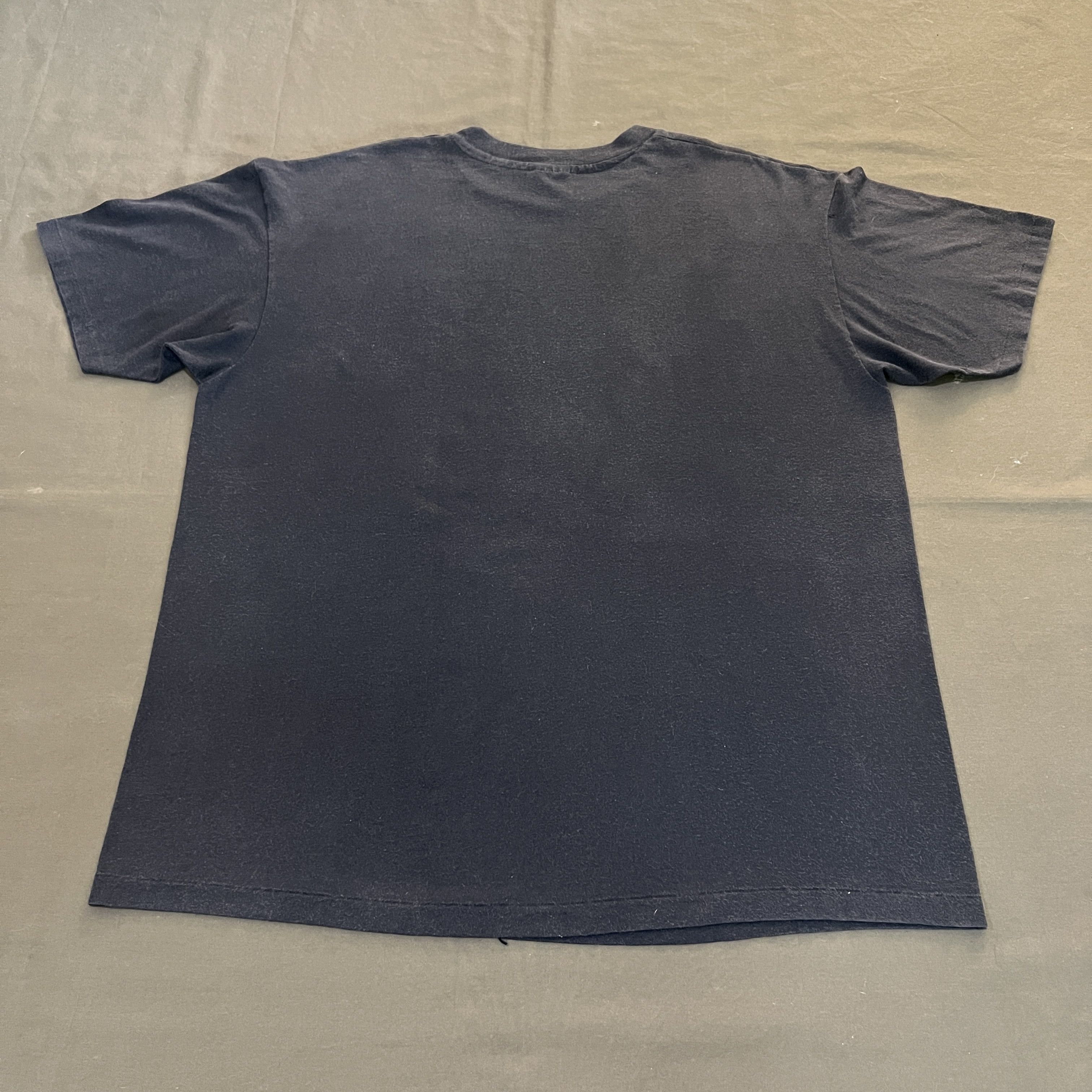 Vintage 90s gun mystery cafe Promo Tee 911 glock Colt Faded