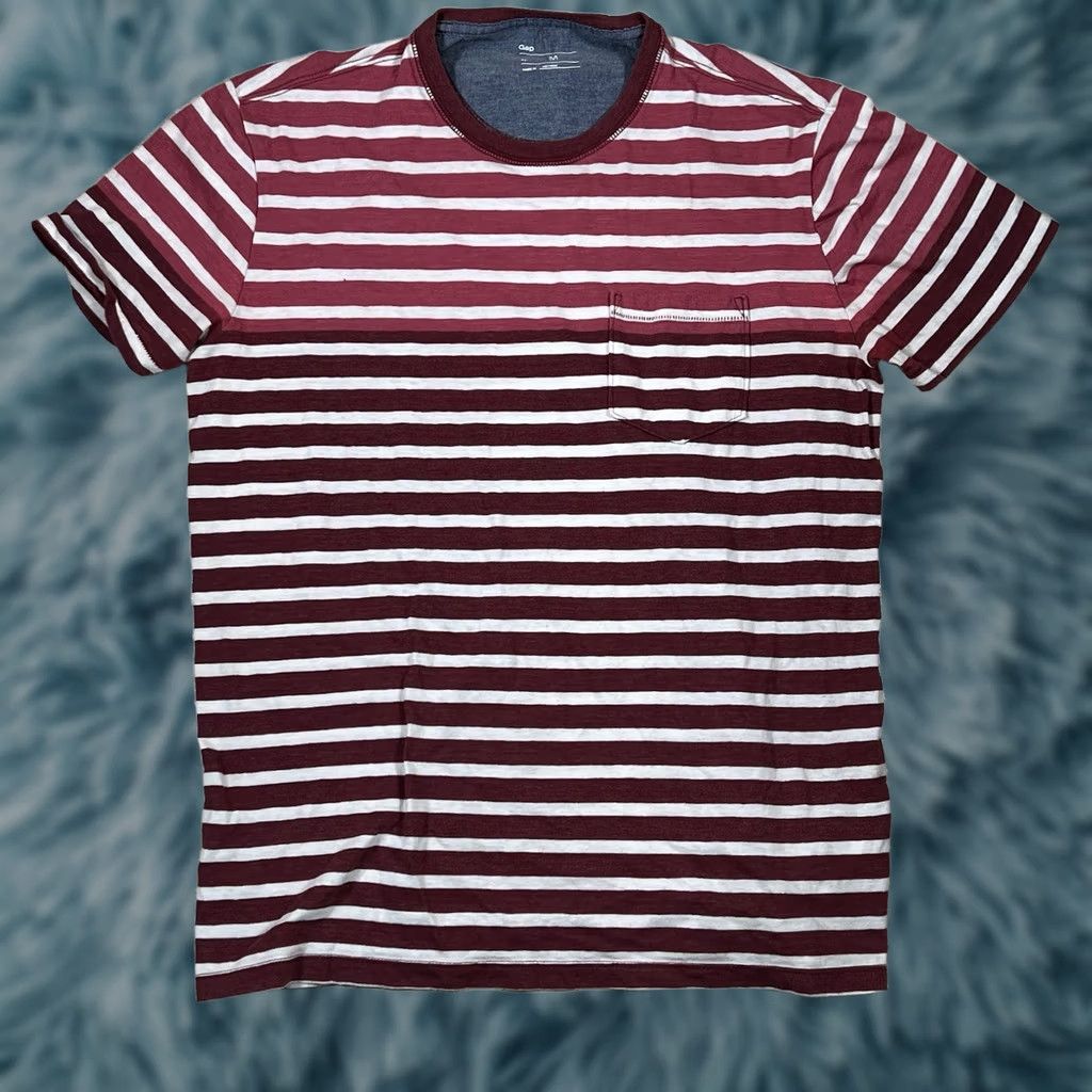 Gap Gap Mens T-Shirt Striped Size M Multicolor Shirt Regular Medium Size US M / EU 48-50 / 2 - 1 Thumbnail