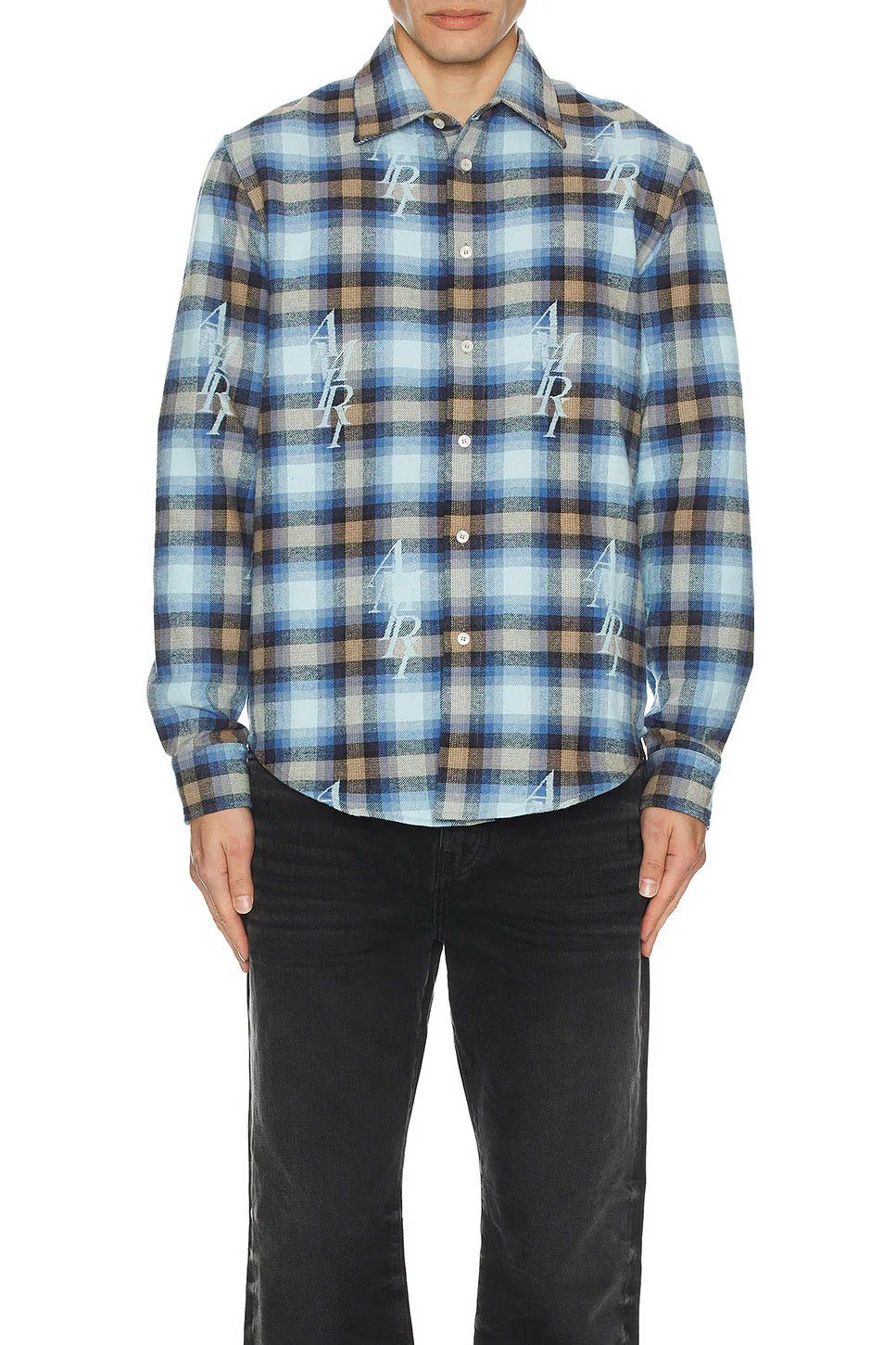 Amiri o1y0525 Logo Checked Shirt in Multicolor Size US L / EU 52-54 / 3 - 4 Thumbnail