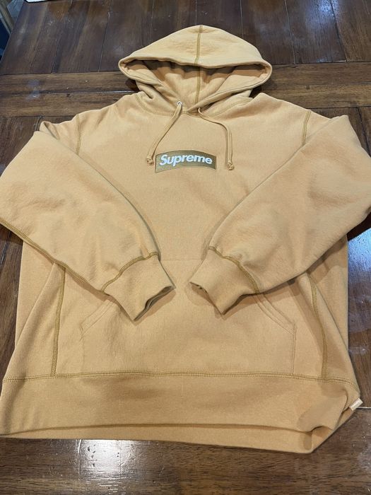 Supreme Hoodie Box Logo FW21 Mustard