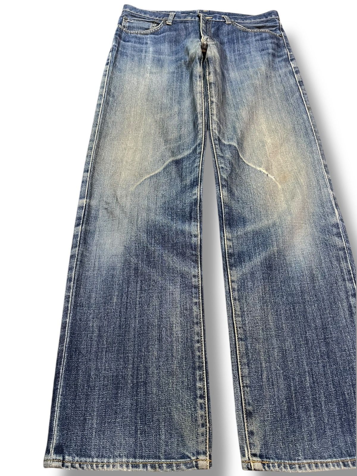 Uniqlo Vintage Uniqlo Mudwash Whiskers Denim Size US 31 - 3 Thumbnail